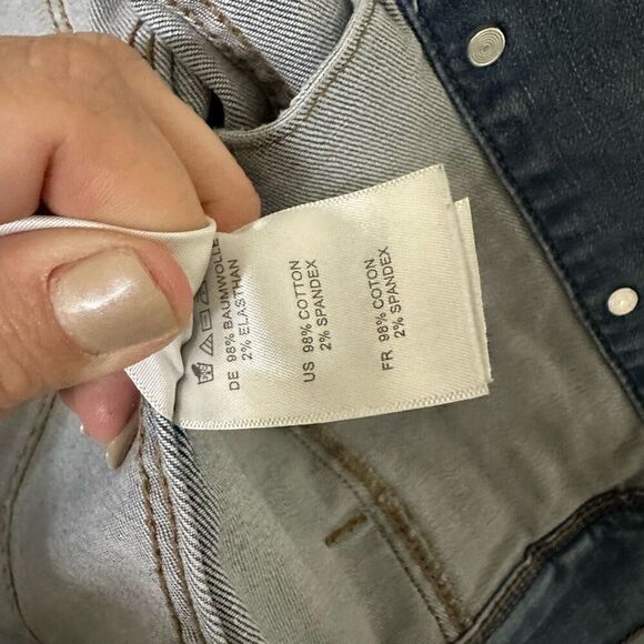 Articles of Society Stretch Denim Button Down Jacket Size Medium - Picture 3 of 4